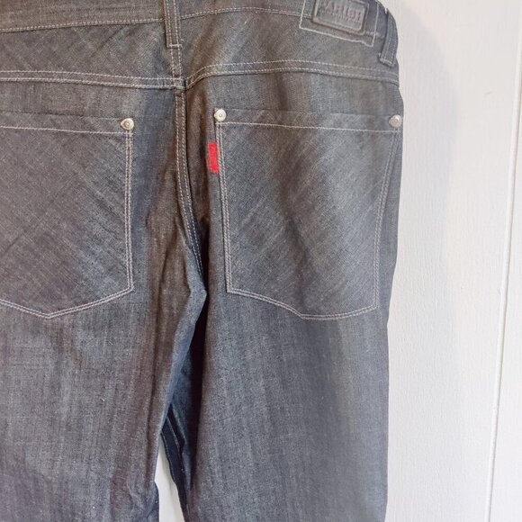 Parish Mens Jean,  Health Wealth & Wisdom Style. SZ 42 Button Fly, Dark Blue - Picture 7 of 7